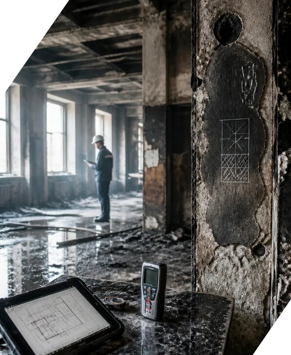 Обследование зданий после пожара в Мценске от 15191 р. | ЭкспертизаРоссия
