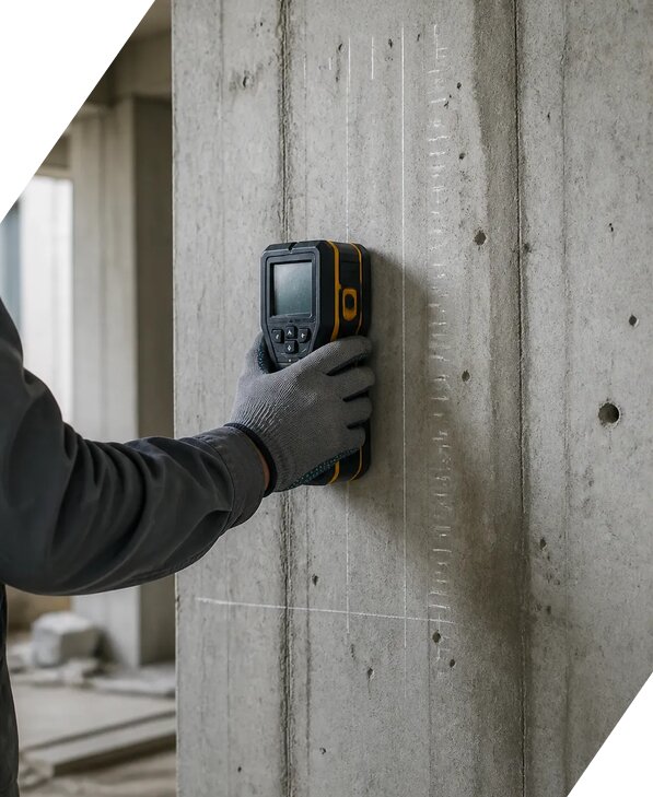 Поиск арматуры в бетоне в Мценске от 3544 р. | ЭкспертизаРоссия