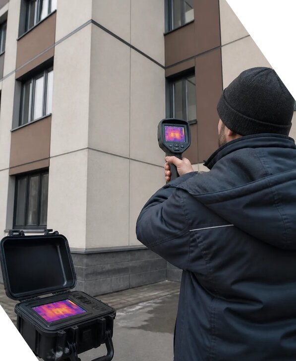 Тепловизионное обследование зданий и сооружений в Мценске