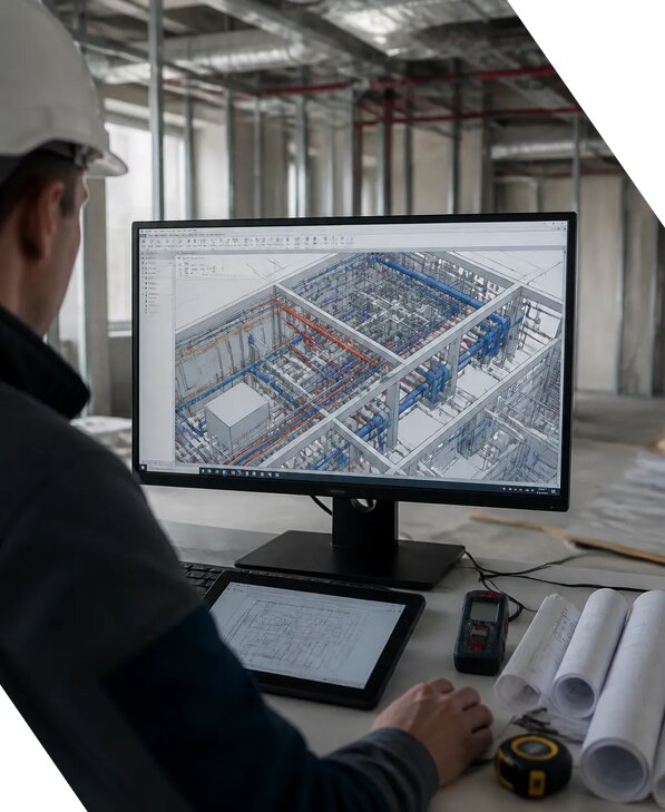 Создание BIM модели инженерных сетей для объектов в Мценске